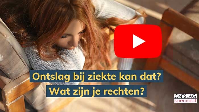 ontslag bij ziekte